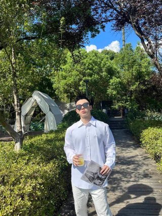 Prada White Long-Sleeve Button-Up Shirt view 2
