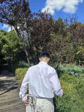 Prada White Long-Sleeve Button-Up Shirt view 5