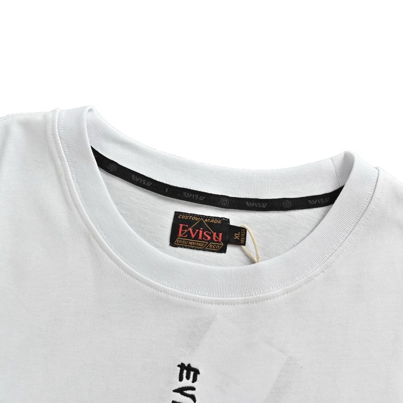White Graphic T-Shirt with Floral Circle Motif view