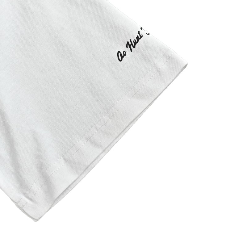 White Graphic T-Shirt with Floral Circle Motif view