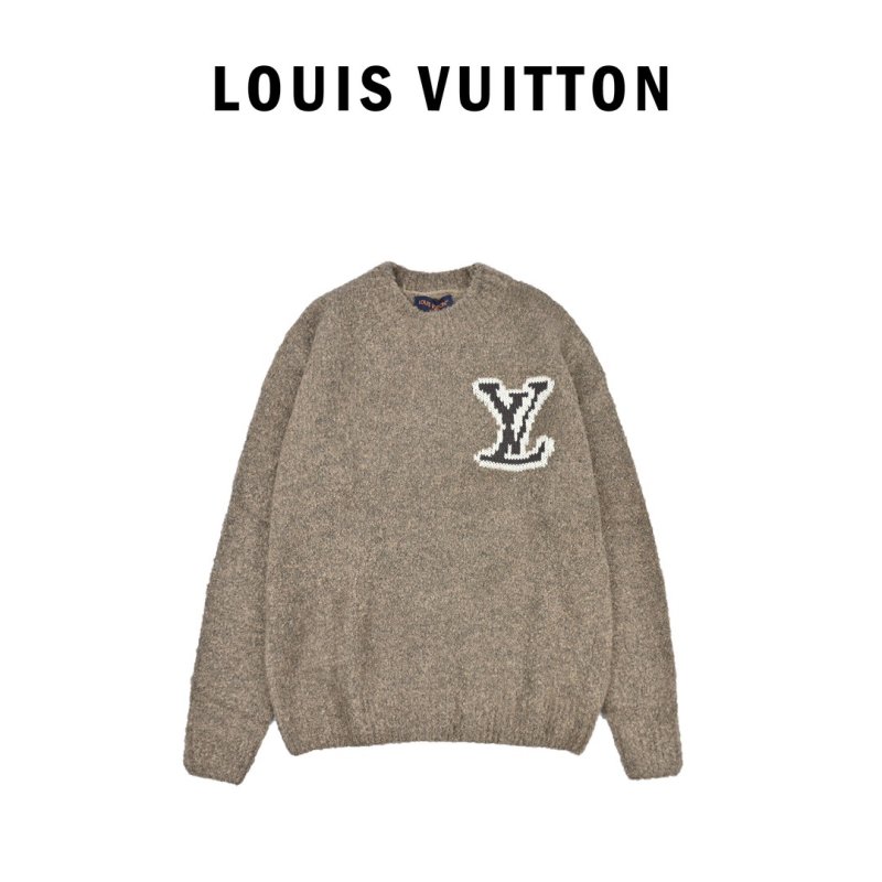 Louis Vuitton Monogram Beige Knit Sweater view