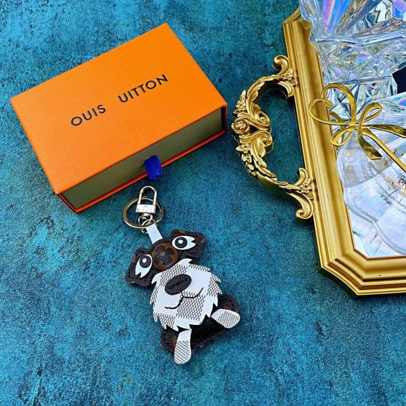 Louis Vuitton Schnauzer Dog Keychain Charm