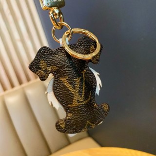 Louis Vuitton Schnauzer Dog Keychain Charm view 3