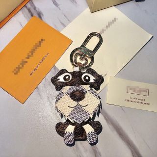 Louis Vuitton Schnauzer Dog Keychain Charm view 8