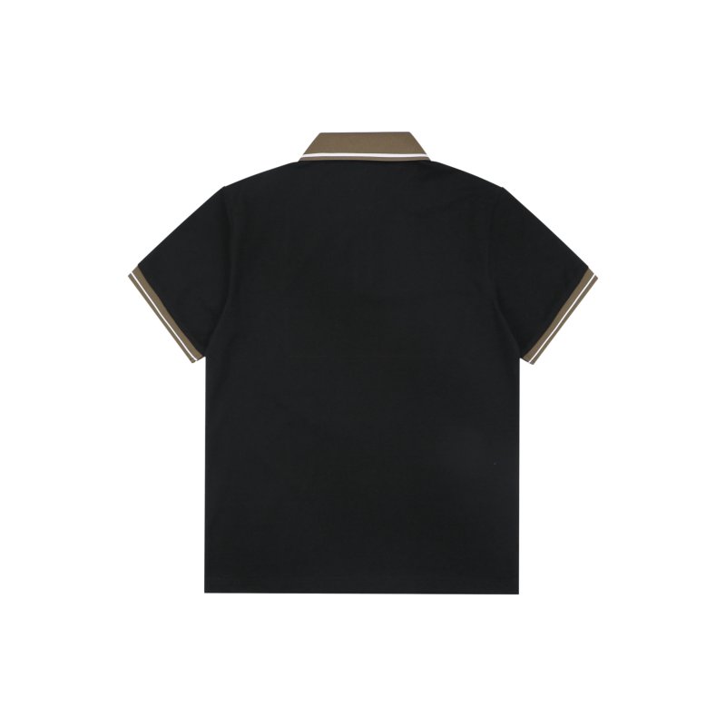 Burberry Black Short-Sleeve Polo Shirt view