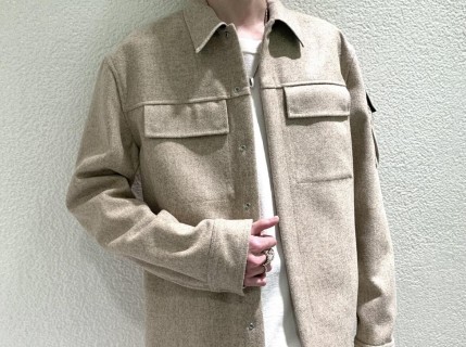 Stone Island Beige Cargo Overshirt Jacket