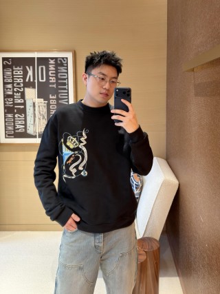 Black Dragon Embroidered Crewneck Sweatshirt view 3