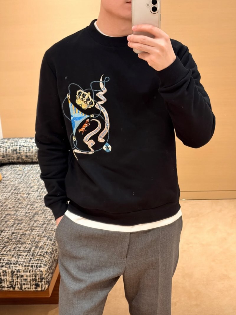 Black Dragon Embroidered Crewneck Sweatshirt view