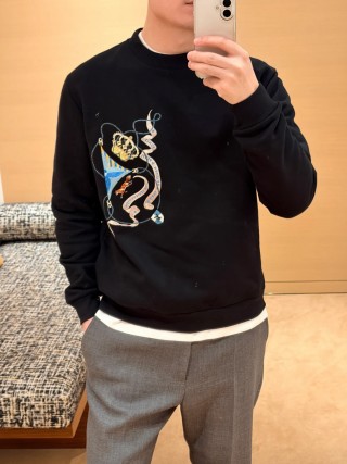 Black Dragon Embroidered Crewneck Sweatshirt view 7