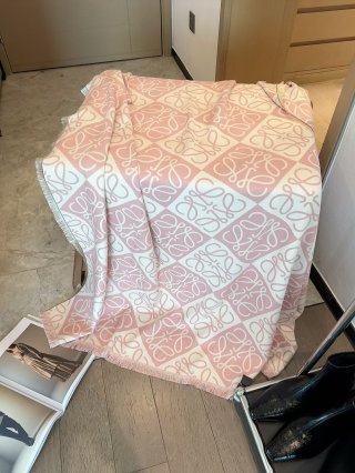 Loewe Reversible Anagram Scarf Cream & Grey view 9