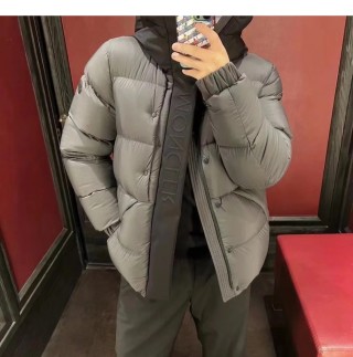 Black Puffer Down Jacket – Oversized Fit view 8