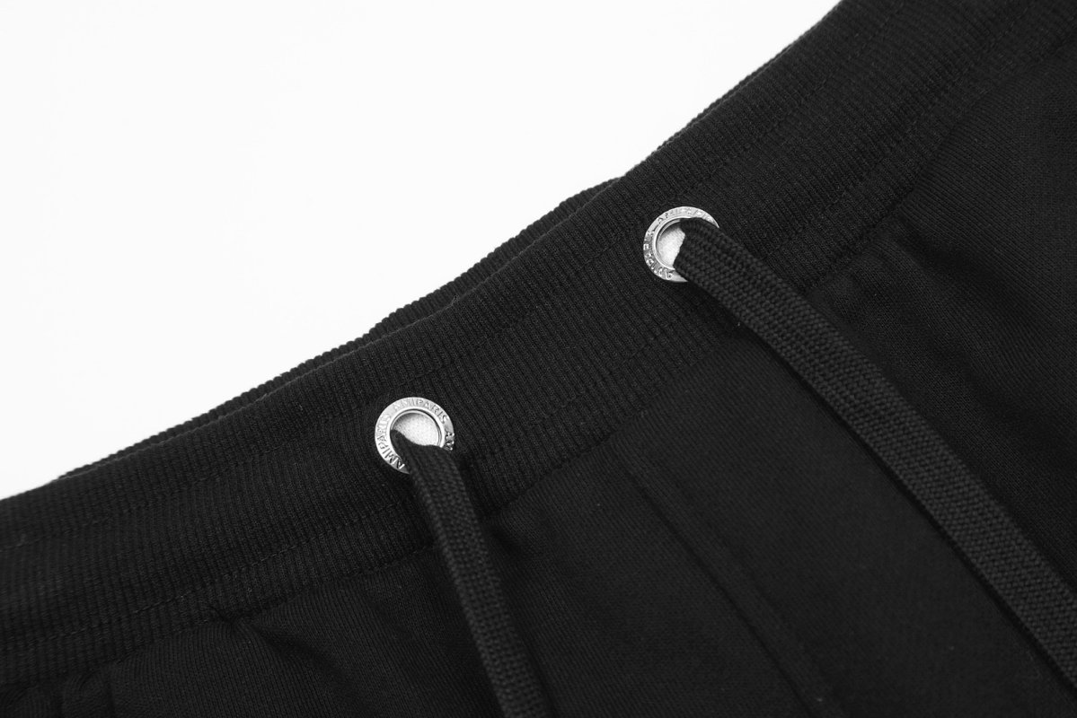Black Premium Shorts with Red Accent Detail view