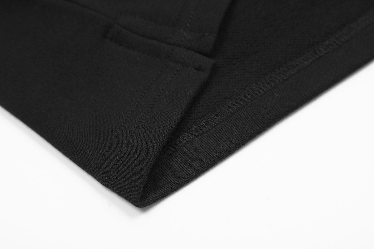 Black Premium Shorts with Red Accent Detail view