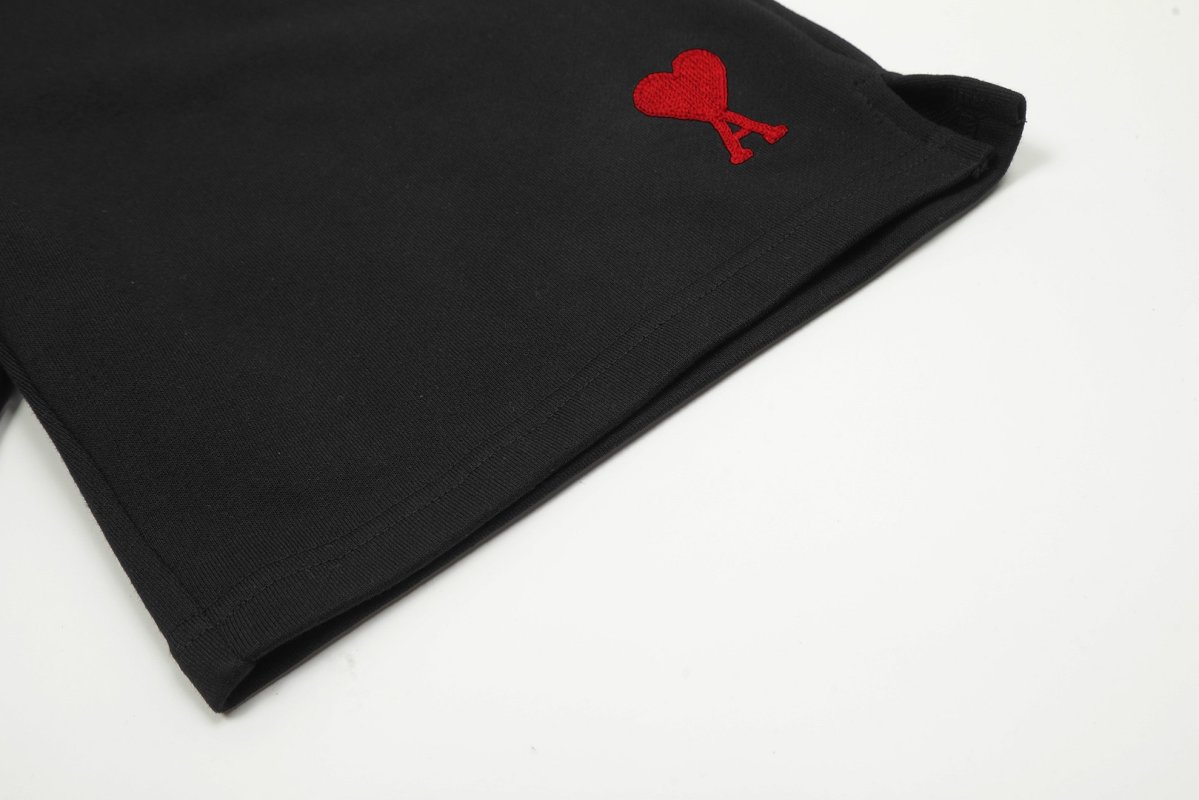 Black Premium Shorts with Red Accent Detail view