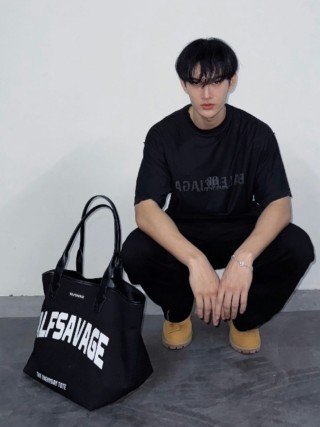 Balenciaga Black Logo T-Shirt view 3