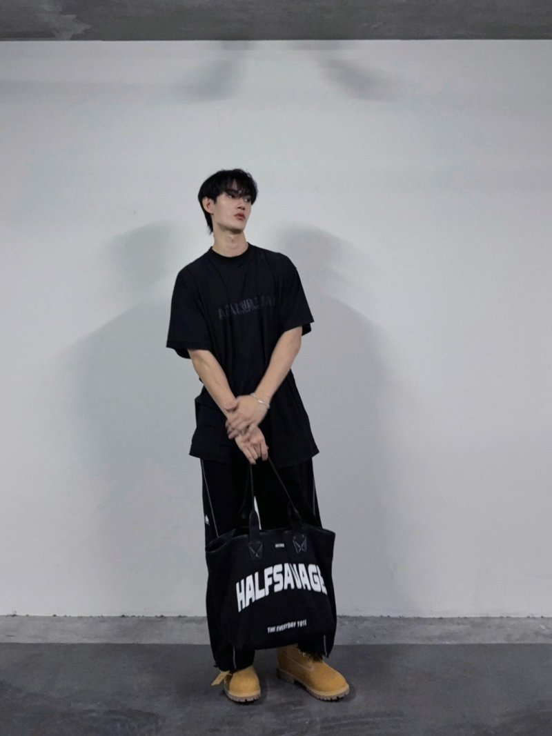 Balenciaga Black Logo T-Shirt view