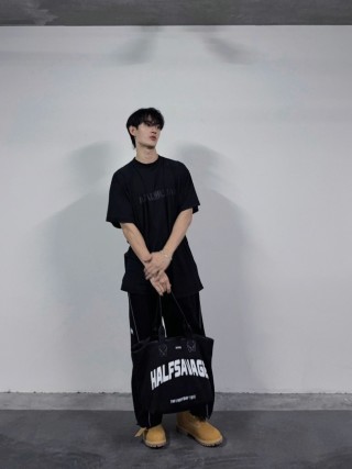 Balenciaga Black Logo T-Shirt view 4