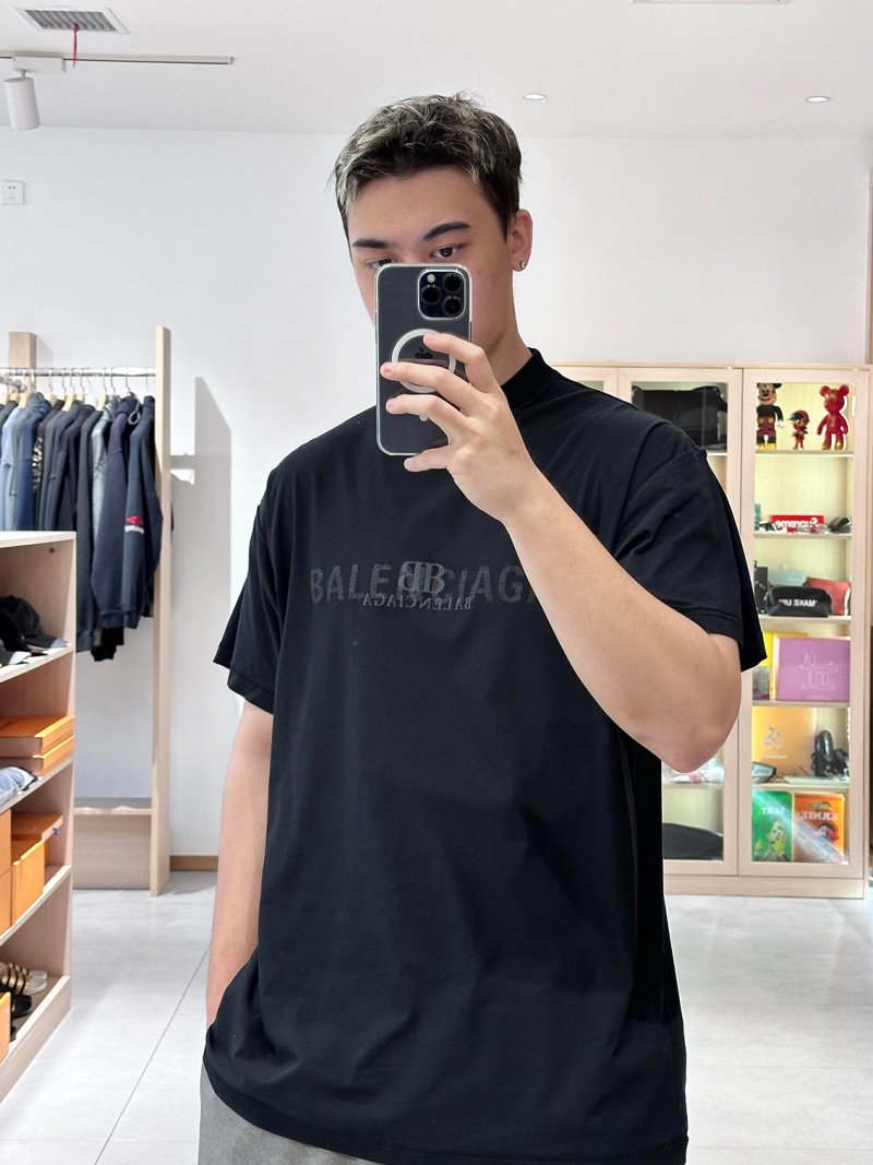 Balenciaga Black Logo T-Shirt view