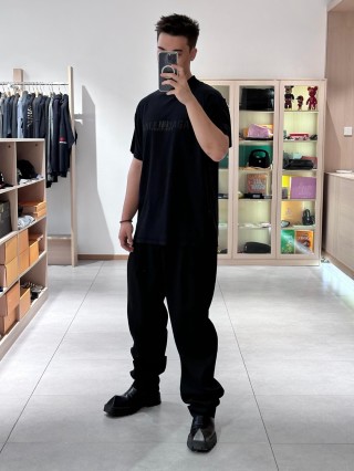 Balenciaga Black Logo T-Shirt view 8