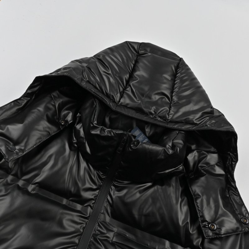 Prada Cream Puffer Down Jacket with Triangle Logo view