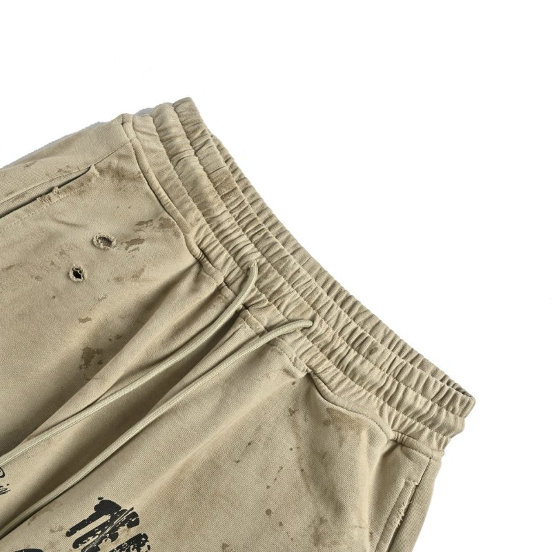 Essentials Vintage Graphic Beige Shorts view