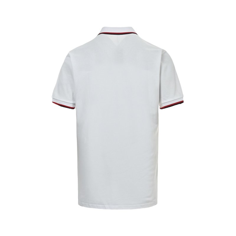 Polo Ralph Lauren Women's White Polo Shirt with Red Stripe Trim view