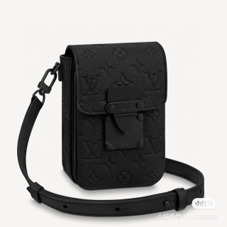 Louis Vuitton Pochette Metis Black Leather Crossbody view 3
