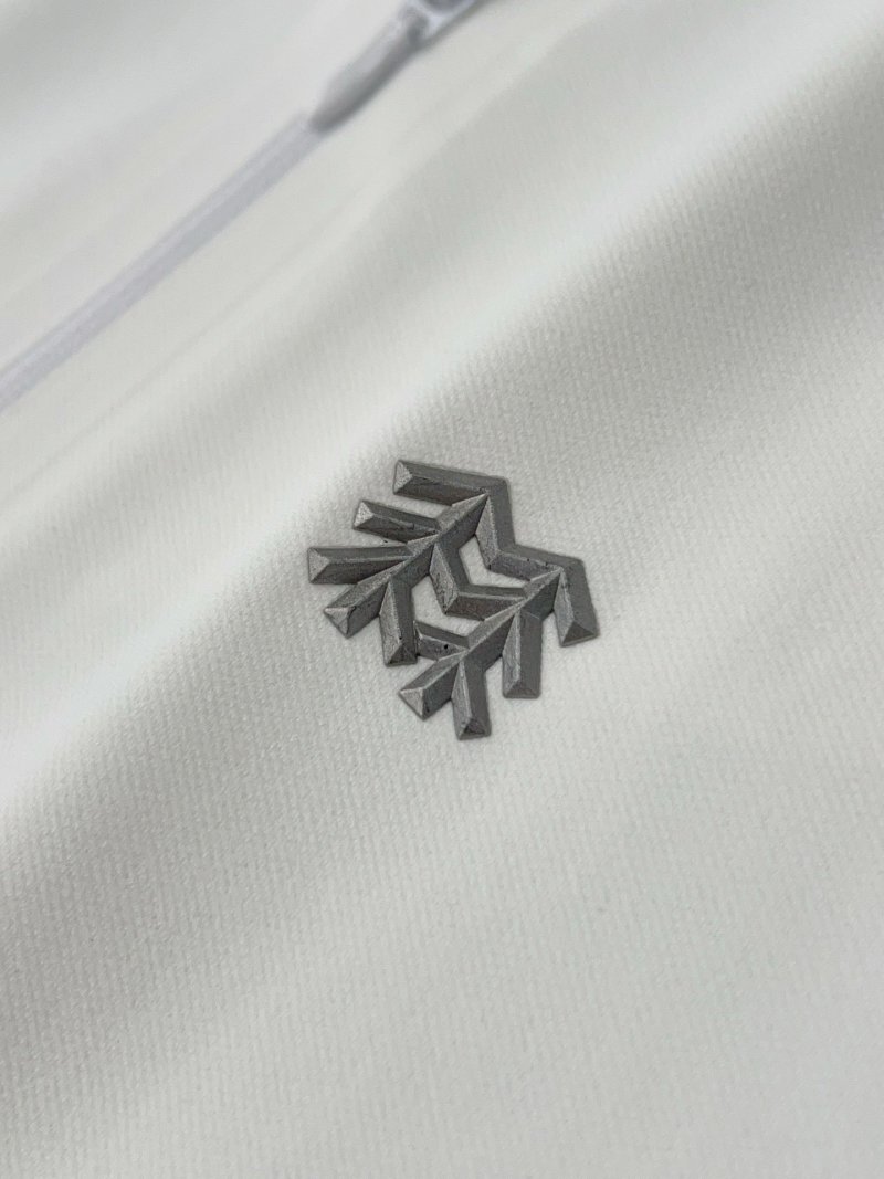 Men's Grey Quarter-Zip Performance Polo Shirt view