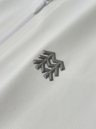 Men's Grey Quarter-Zip Performance Polo Shirt view 13