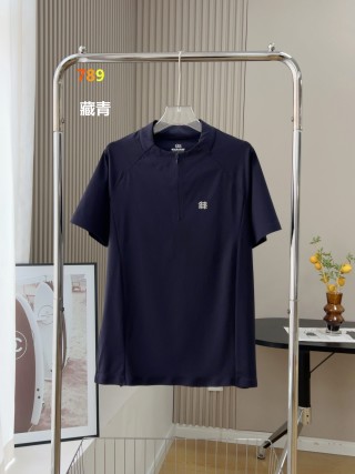 Men's Grey Quarter-Zip Performance Polo Shirt view 3