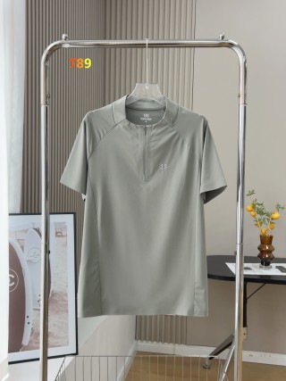 Men's Grey Quarter-Zip Performance Polo Shirt view 5