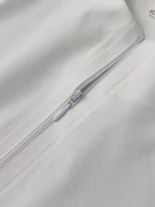 Men's Grey Quarter-Zip Performance Polo Shirt view 10