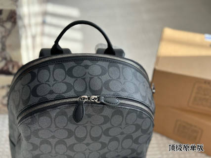 Coach Classic Monogram Backpack - Charcoal Grey view 2