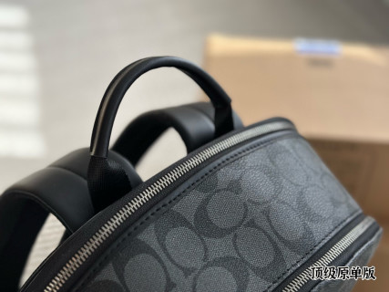 Coach Classic Monogram Backpack - Charcoal Grey view 9