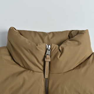 Moncler Camel Nylon Puffer Down Jacket with Chest Pocket view 6