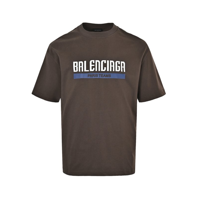 Balenciaga Paris Team Brown T-Shirt view