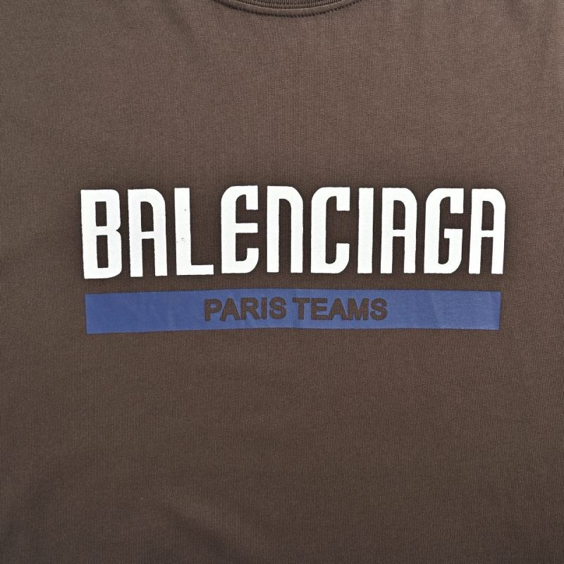 Balenciaga Paris Team Brown T-Shirt view