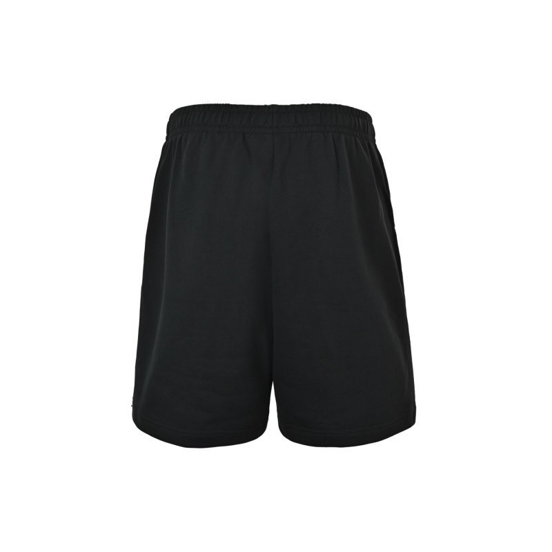 Essentials Black Shorts with Emblem Badge view