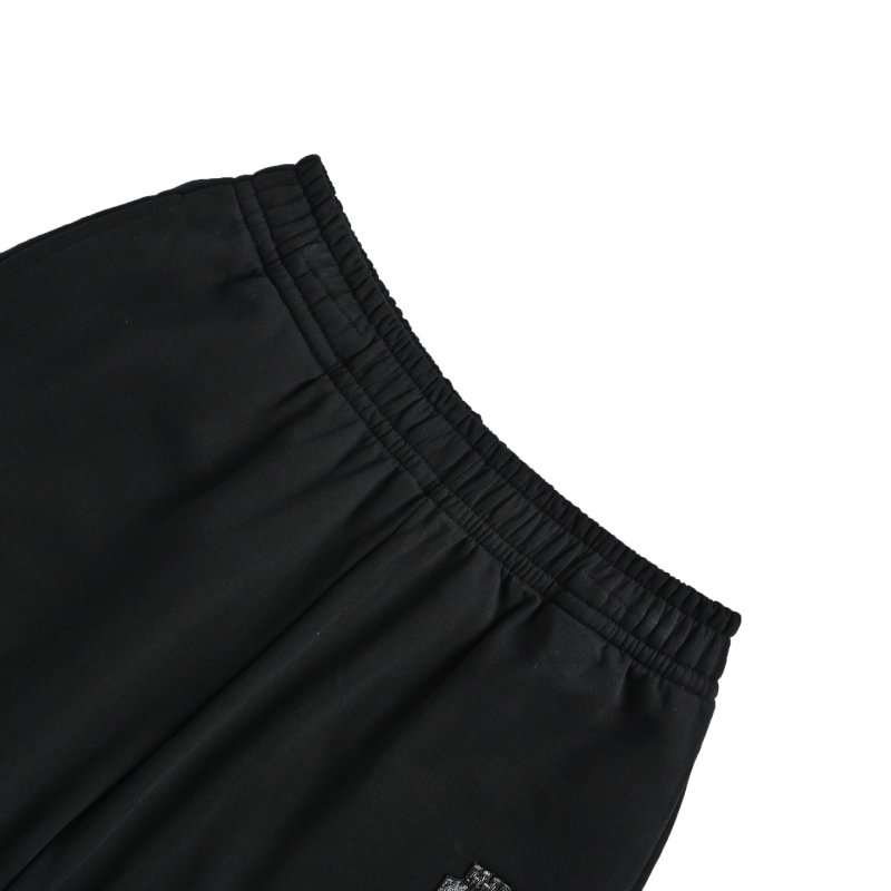 Essentials Black Shorts with Emblem Badge view