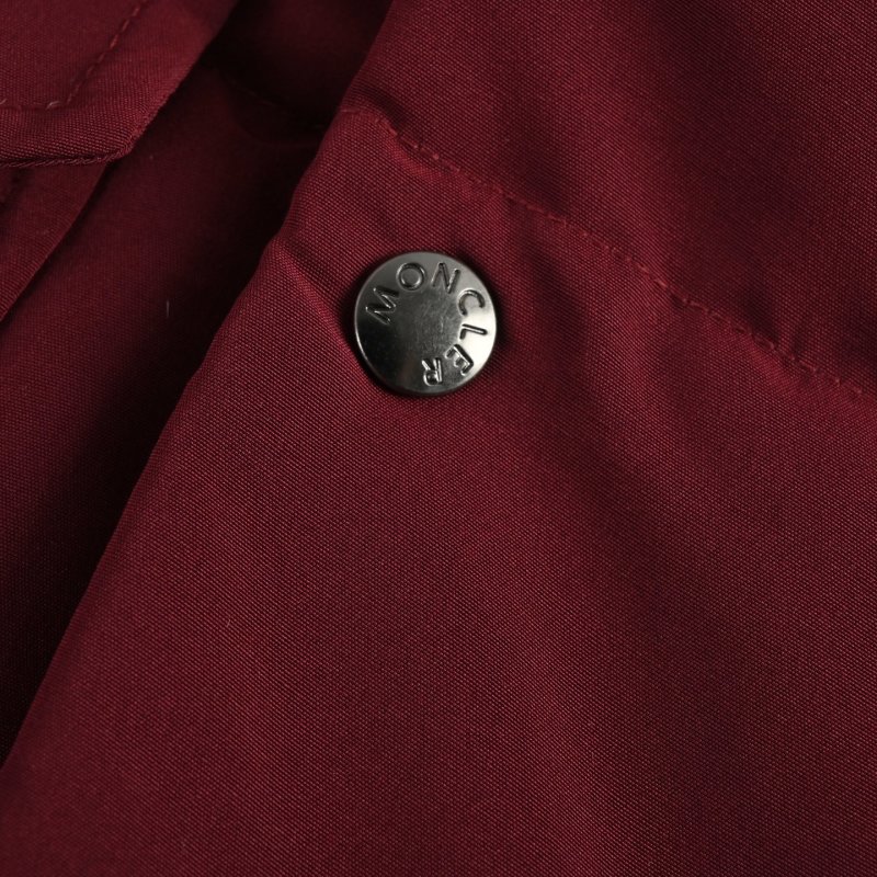 Burgundy Puffer Down Jacket with Hood view