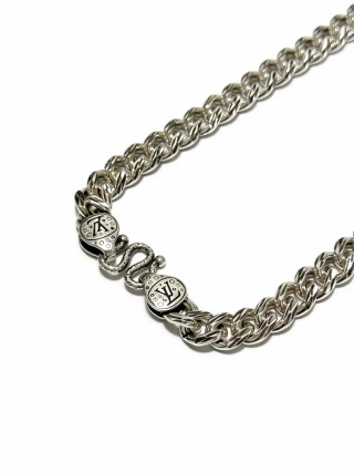 Louis Vuitton Silver Chunky Chain Necklace view 2