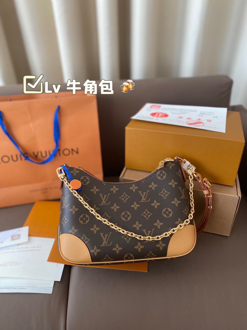 Louis Vuitton Monogram Shoulder Bag - Brown/Tan view