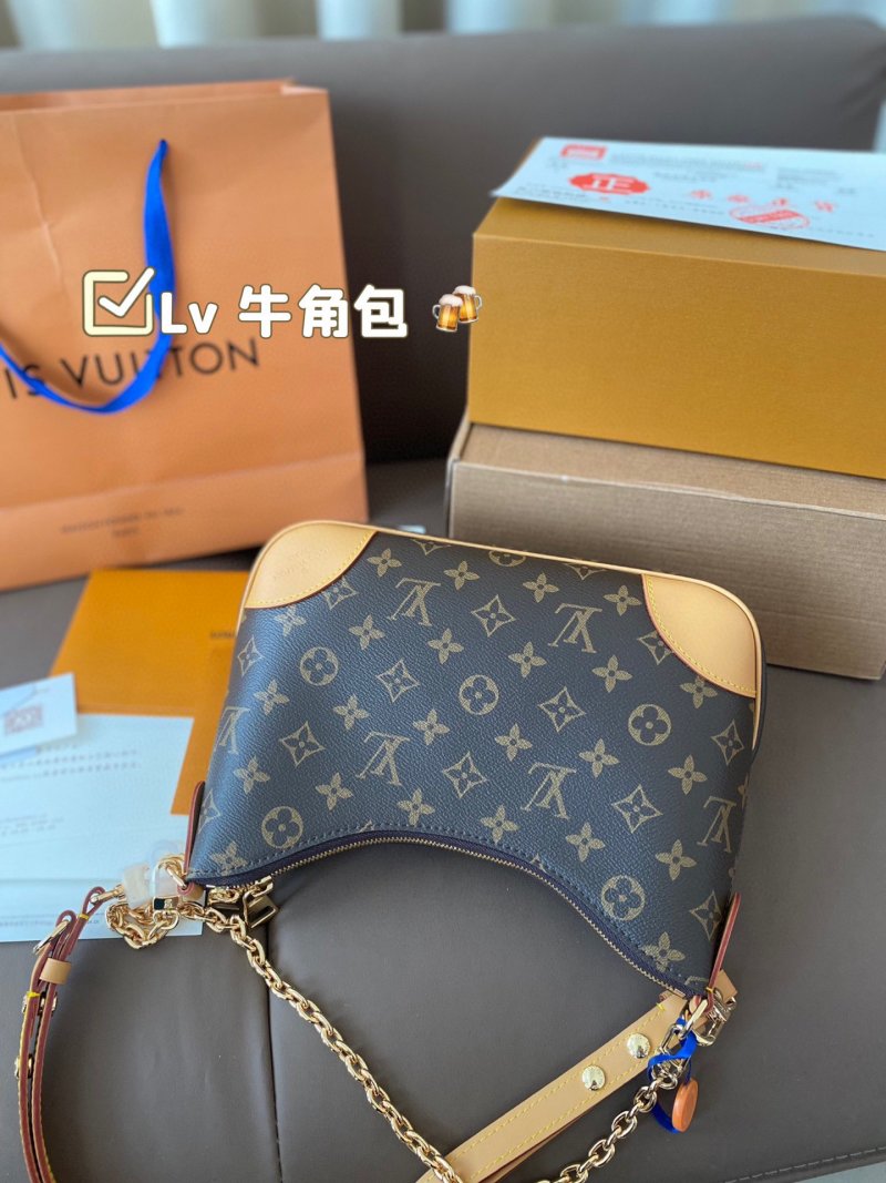 Louis Vuitton Monogram Shoulder Bag - Brown/Tan view