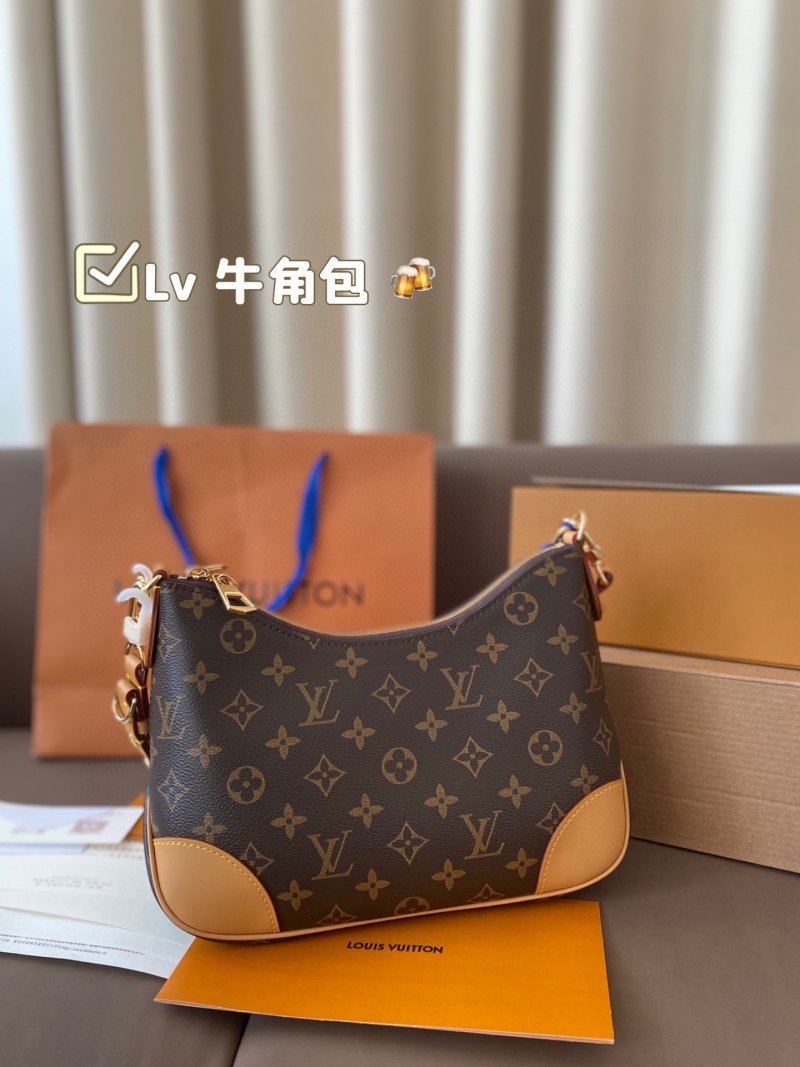 Louis Vuitton Monogram Shoulder Bag - Brown/Tan view
