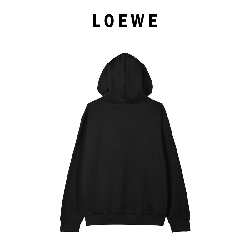 Loewe Black Anagram Embroidered Hoodie view