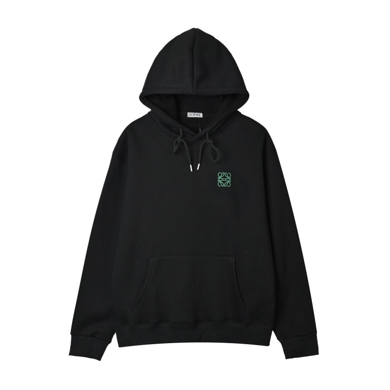 Loewe Black Anagram Embroidered Hoodie view