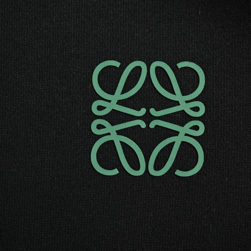 Loewe Black Anagram Embroidered Hoodie view