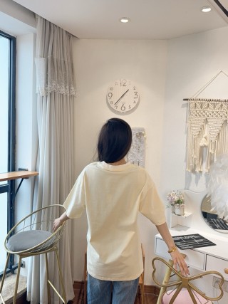 Cream Oversized Short Sleeve T-Shirt with Embroidered Text view 8