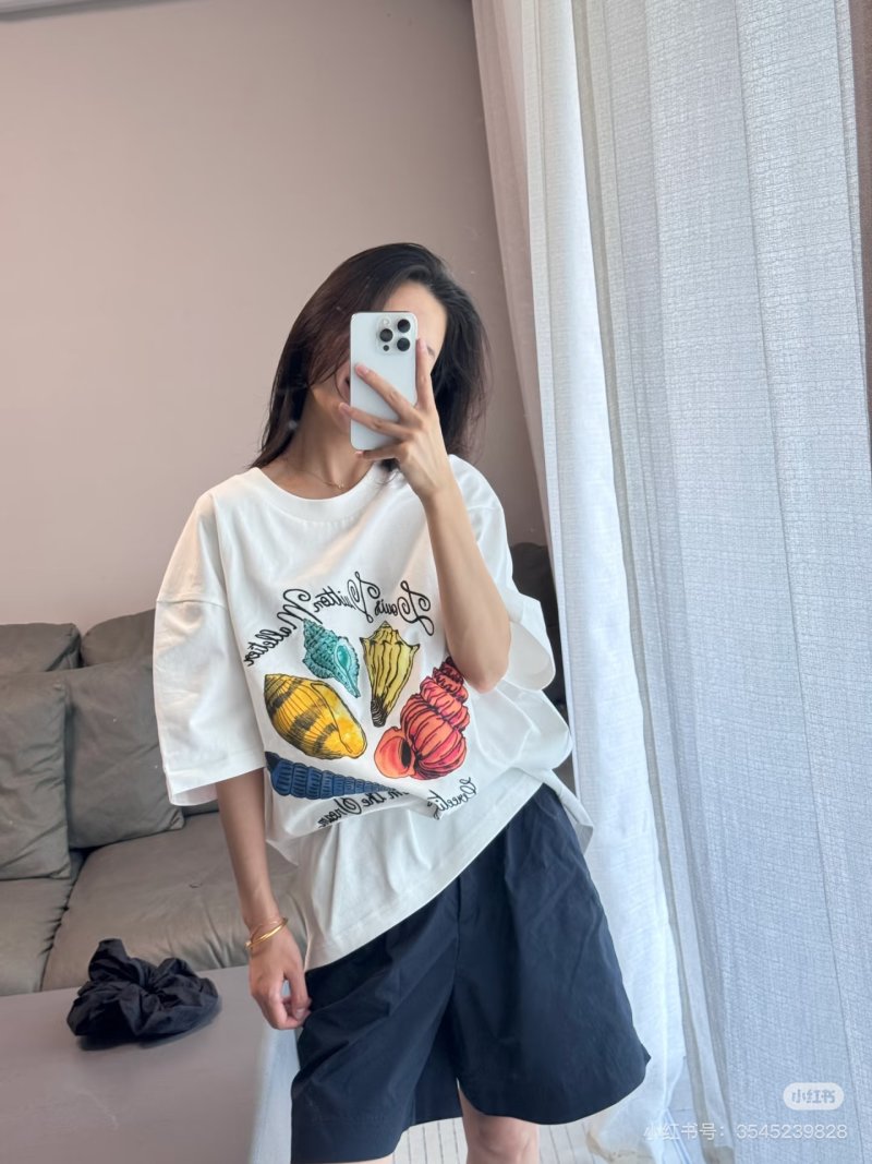 White Graphic Fruit Print Oversized T-Shirt view