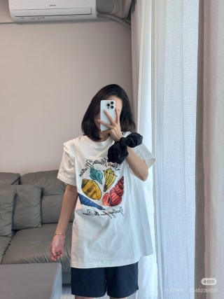 White Graphic Fruit Print Oversized T-Shirt view 3
